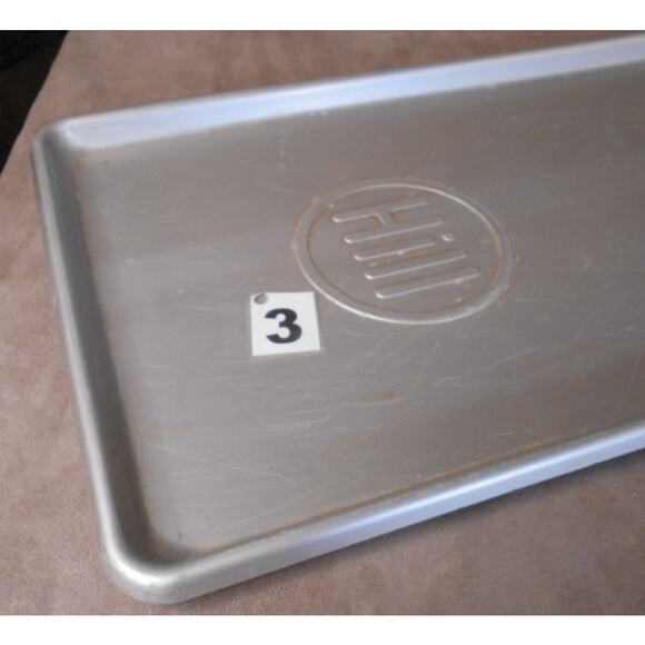 Antique HILL Aluminum Deli Case Display Tray # 3 30" X 10.5" Butcher Bakery - Picture 5 of 10